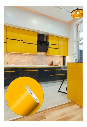 Adesivo Vinilico Para Envelopamento 50cm X 2m Cor Amarelo