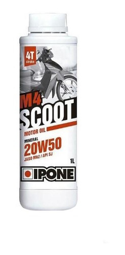 Aceite Mineral Scooters Ipone M4 Scoot 4t 20w50 Ipone