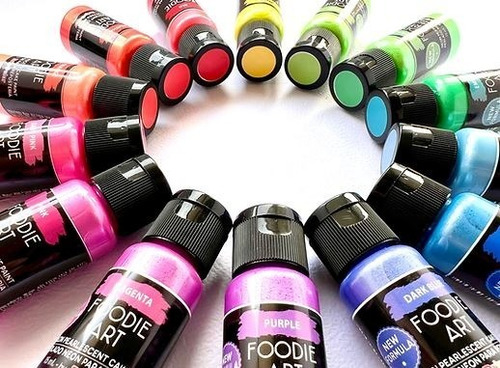 Colorante Comestible Foodie Art Perlado Neon Magenta Cake
