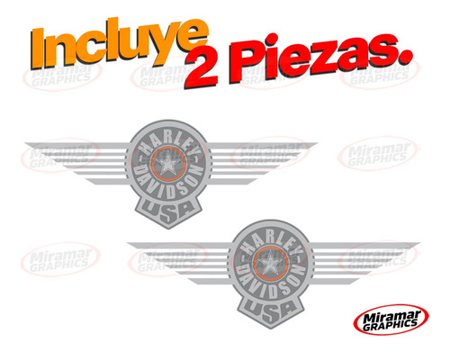 Calca Calcomania Sticker Harley Davidson Fat Boy Mod 3