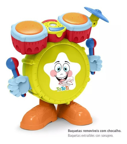 Bateria Baby Batera Musical Con Luz Y Sonido Juguete Bebe