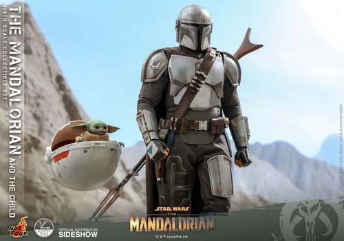 The Mandalorian The Child Grogu Hot Toys 1 / 4 Figura Escala