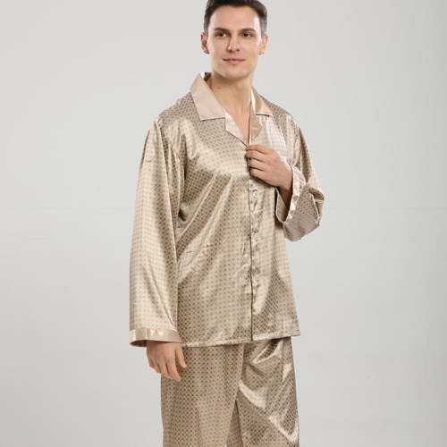 Pijama De Seda Satinada Para Hombre, Pijama De Seda Para Hom