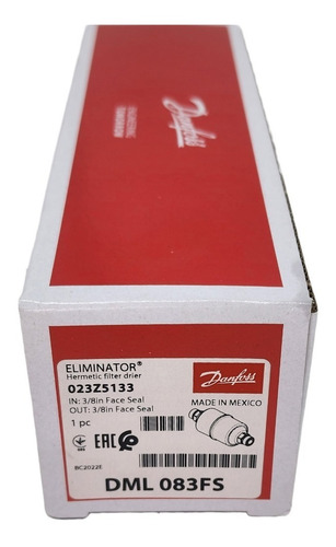Imagem 6 de 8 de Filtro Danfoss Dml083fs 3/8 Rosca C/vedação 023z5133