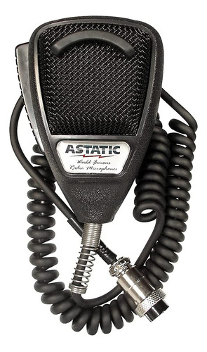 Astatic  636l Cancelacion Ruido 4-pin Cb Microfono Black