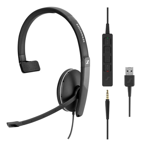 Sennheiser Sc135 Usb Auricular Monoaural, Diseño Cómodo