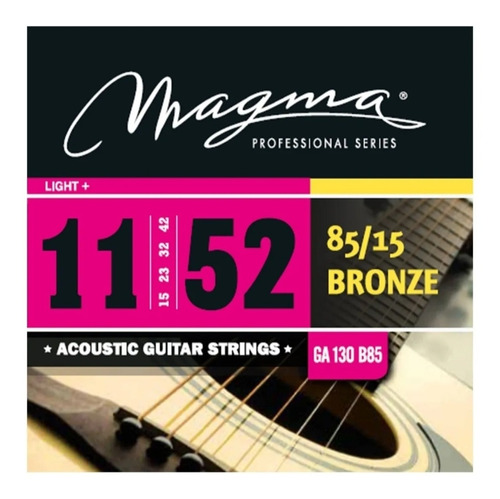 Imagen 1 de 1 de Encordado Cuerdas Guitarra Acustica Magma 011