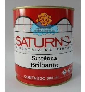 Tinta Sintetica Brilhante Preto 900ml Saturno R853.999