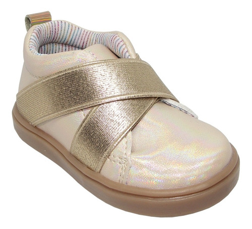 Tenis Mini Burbujas Para Niñas 46721 #12 Al 17 Color Oro R