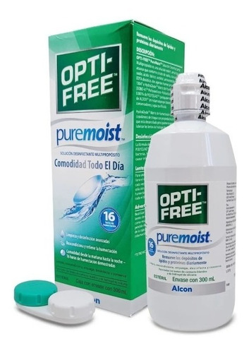 Opti Free Solución Lentes De Contacto Puremoist 300ml