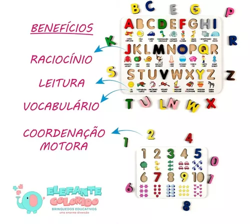 Jogo Lince Alfabeto Brinquedo Educativo e Pedagógico Jogos e Desafios  Bambalalão Brinquedos Educativos