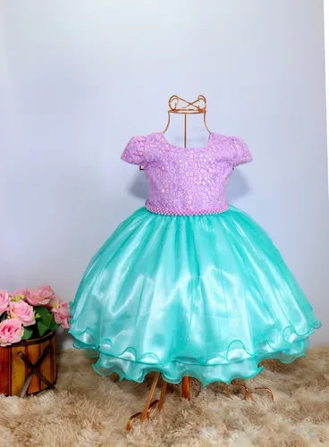 Vestidos da pequena sereia 2025