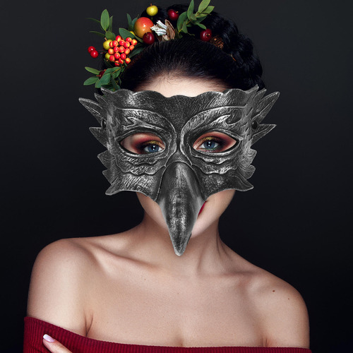 Media Máscara De Halloween, Máscara De Fiesta, Media Máscara