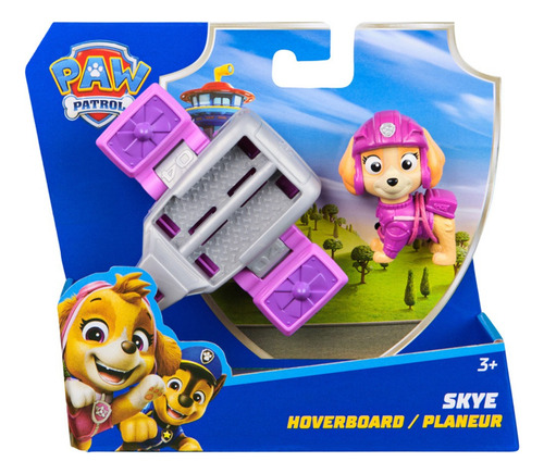 Paw Patrol: Action Pups, Figura De Acción De Skye Y Avión Aerodeslizador Con Alas Plegables, Juguetes Para Niños Y Niñas A Partir De 3 Años