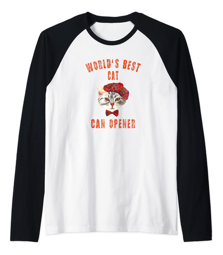 Abrelatas Para Gatos - Camiseta De Béisbol Raglán Para Amant