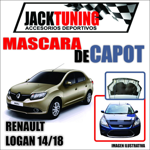 Mascara De Capot Renault Logan 14/18 En Ecocuero