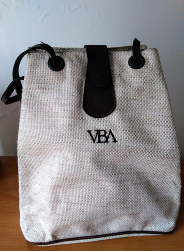 Bolso Morral De Cañamo Y Cuero - Vba - Vitamina