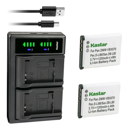 Bateria Cargador Usb Ltd2 Para Sanyo Db-l80 Dbl80 Xacti