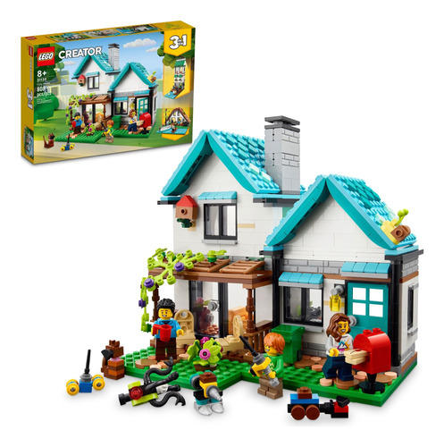 Lego Creator 3 En 1 Cozy House Toy Set 808 Piezas