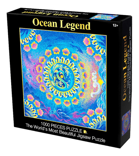 Desafío De Color 1 A Puzzle Ocean Legend-dragón En El Mar 