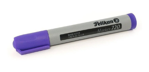 Marcador Tinta Al Agua Punta Redonda Violeta Pelikan 720