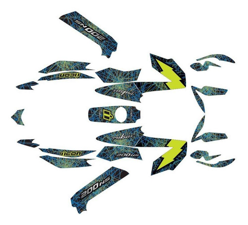 Calcomanias Stickers Pulsar Ns 200