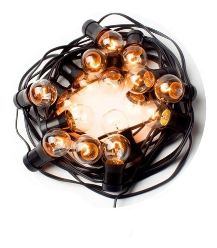 Imagen 4 de 10 de 10 Mt Guirnalda Luces Calidas Lluvia Armada Kermese Sin Lamp
