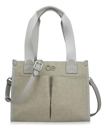 Bolsa Tote Cloe Javari I Mediano Color Gris