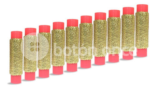 Hilo De Lurex Para Bordar 10 Bobinas De 100 Mts. Dorado