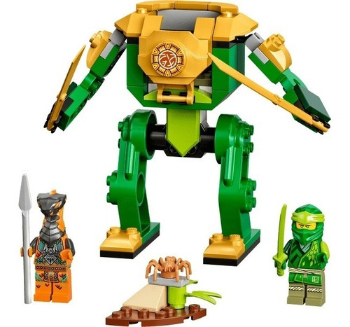 Imagem 3 de 10 de Lego Ninjago Robô Ninja Do Lloyd 57 Pç 2 Minifiguras - 71757