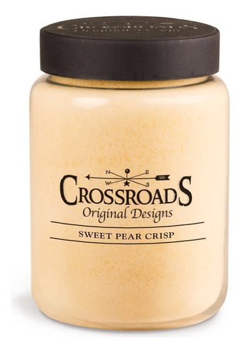 Crossroads Sweet Pear Crisp Vela Per De 2 Mechas, 26 On...