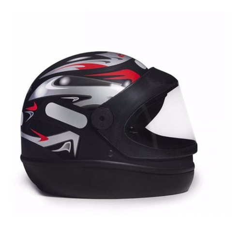 Capacete San Marino Taurus Preto Brilhante Motoboy Masculino