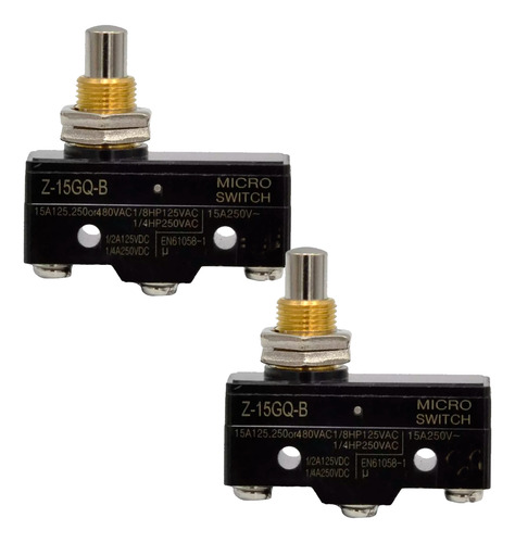 Chave Botão Fim De Curso Z-15gq-b 15a 250vac 2und