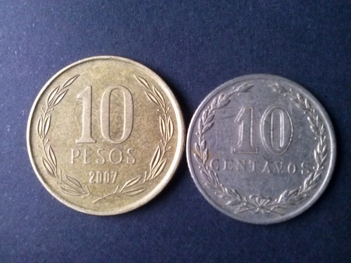 Moneda Argentina 10 Centavos Níquel 1940 (c7)
