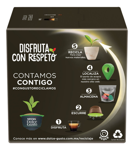 Café De Grano Nescafe Dolce Gusto Espresso 16 Cápsulas