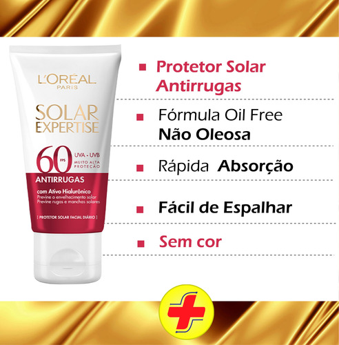 2 Protetor Solar Antirrugas Com Ativo Hialuronico Fps 60 40g