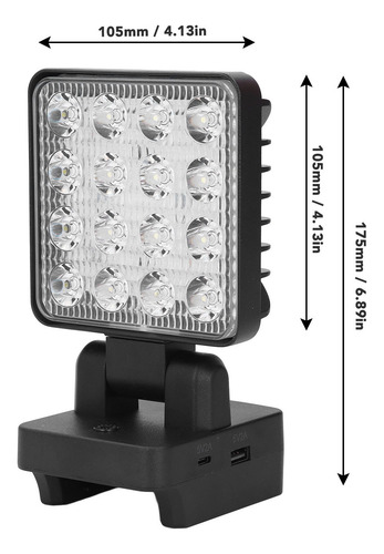 Led Portátil De Trabajo, Usb Tipo C, 5v2a, Salida Ip67, Resi