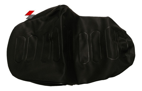 Funda Asiento Suzuki Ax 100 Negro/liso Grip / Miguelhnos