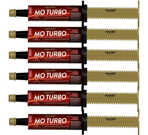 Kit Mo Turbo Com 6 Bisnagas Para Equinos 56ml - Organnact.