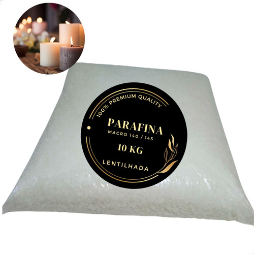 10 Kg - Parafina Vela 100% Pura (lentilhada) Macro 140 Bahia