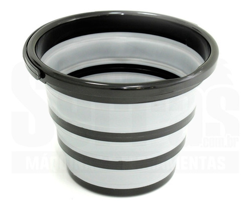 Balde Retrátil Dobrável Silicone 10 Litros 380945 Perfect