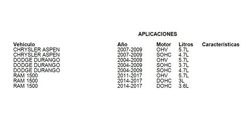 Rotor Freno Delantero Dodge Durango 2004 5.7l Mopar