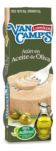 Atun Aceite Olivas Van Camps 80g 3 Uds