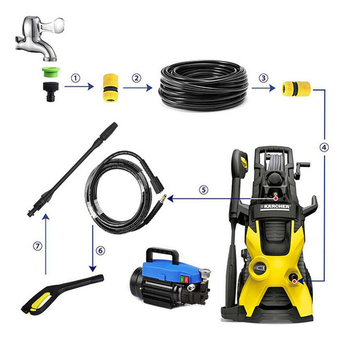 10m Manguera De Limpieza De Agua Alta Presión Para Karcher