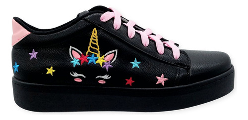 Calzado Bordado De Unicornio Estrellas