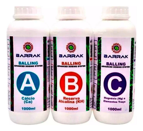 Balling Barrak 1000 Ml Ca Mg Kh E Elementos