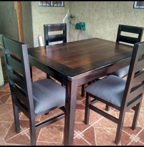 Comedor 4 Sillas Madera Nuevo