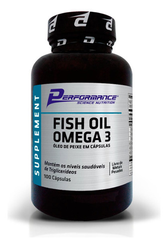 Omega 3 1000mg Fish Oil (100 Cápsulas) Performance Nutrition