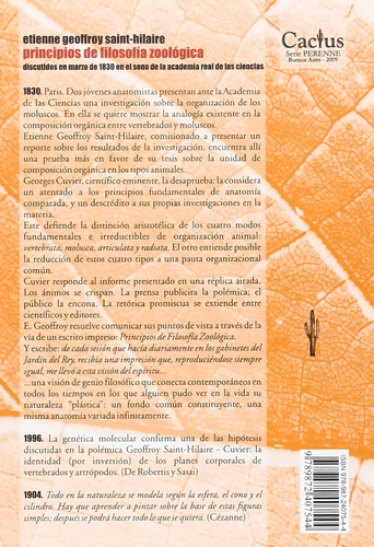 Principios De Filosofía Zoológica Etienne Saint-hilaire