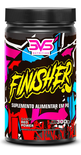 Pós Treino / Intra Treino Finisher 300g - Sabor: Red Power - Fórmula Exclusiva Com 7 Ingredientes Que Auxiliam Na Recuperação Pós Treino Amino Energy